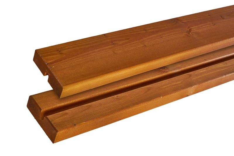 PLUS Classic Benkesett med 2 Ryggstøtter 177 cm Grunnmalt Teak - Hagemøbler - Hagebord - Piknikbord