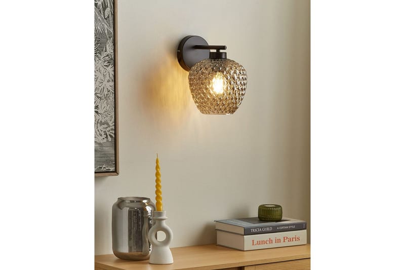 Alonnis Vegglampe E27 - Svart/Transparent - Belysning - Innendørsbelysning & Lamper - Nattlampe - Nattlampe vegg