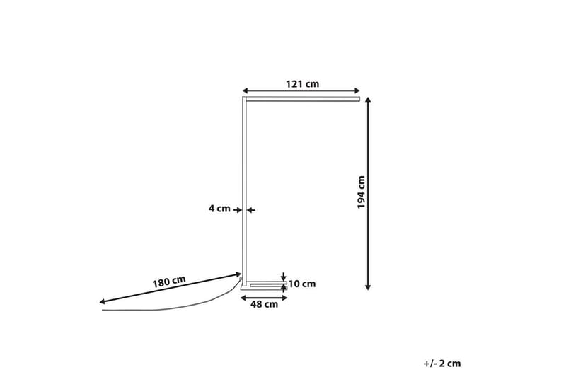 Arikada Gulvlampe 194 cm - Hvit - Belysning - Innendørsbelysning & Lamper - Soveromslampe