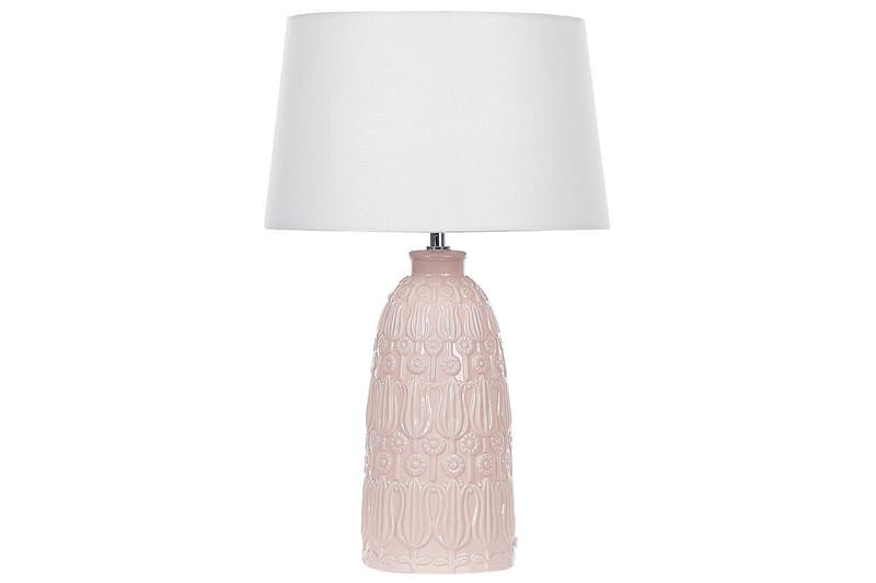 Azzurvi Bordlampe 56 cm E27 - Rosa/Hvit - Belysning - Innendørsbelysning & Lamper - Vinduslampe - Vinduslampe på fot