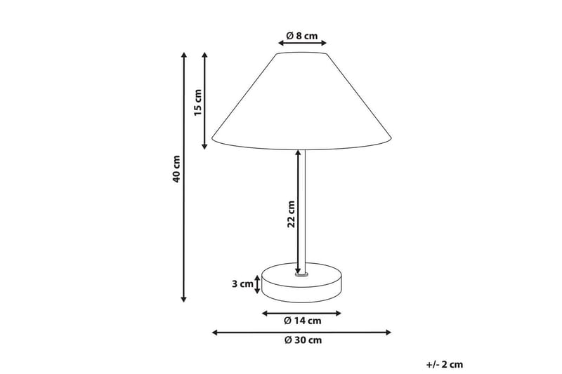 Boieba Bordlampe 40 cm E27 - Flerfarget - Belysning - Innendørsbelysning & Lamper - Vinduslampe - Vinduslampe på fot