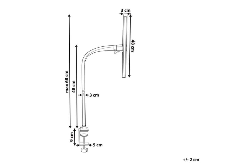 Kratel LED Skrivebordslampe - Svart - Belysning - Innendørsbelysning & Lamper - Bordlampe - Skrivebordslampe