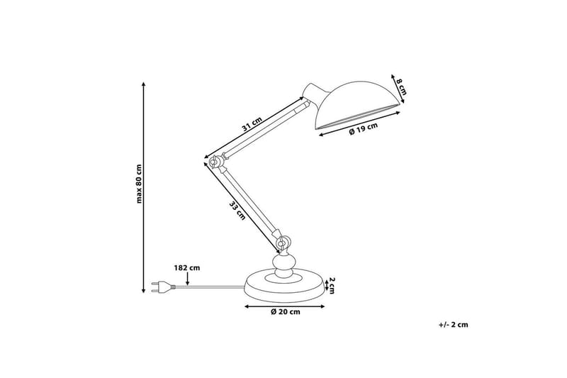 Mathraki Skrivebordslampe E14 - Svart - Belysning - Innendørsbelysning & Lamper - Bordlampe - Skrivebordslampe