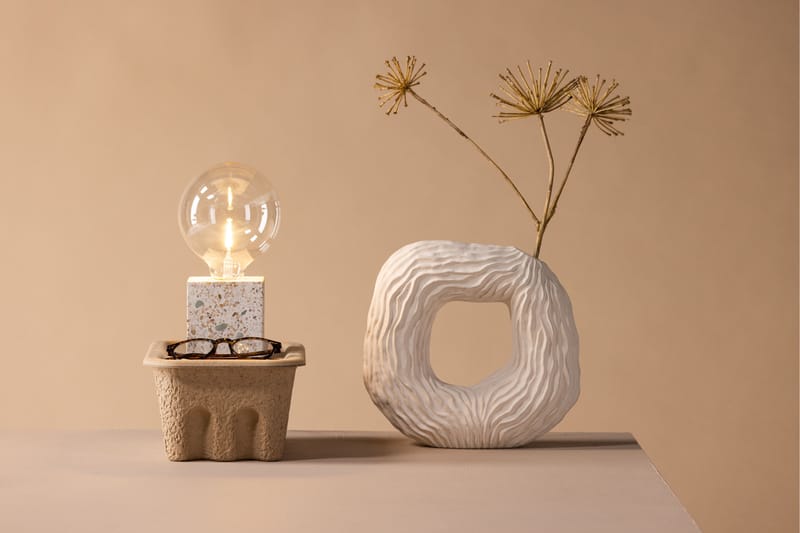 Rilche Bordlampe 9 cm - Grå - Belysning - Innendørsbelysning & Lamper - Bordlampe