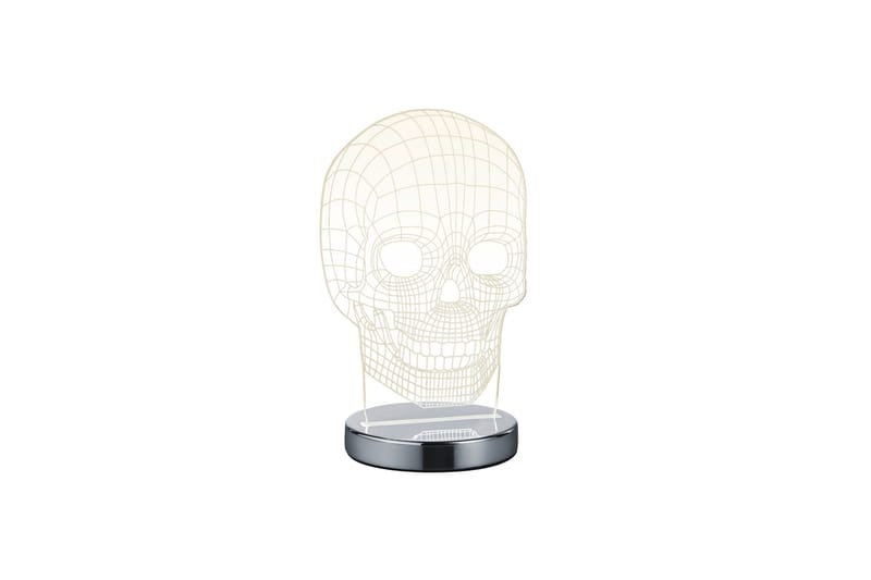 Skull Bordlampe LED Krom - Krom - Belysning - Innendørsbelysning & Lamper - Bordlampe