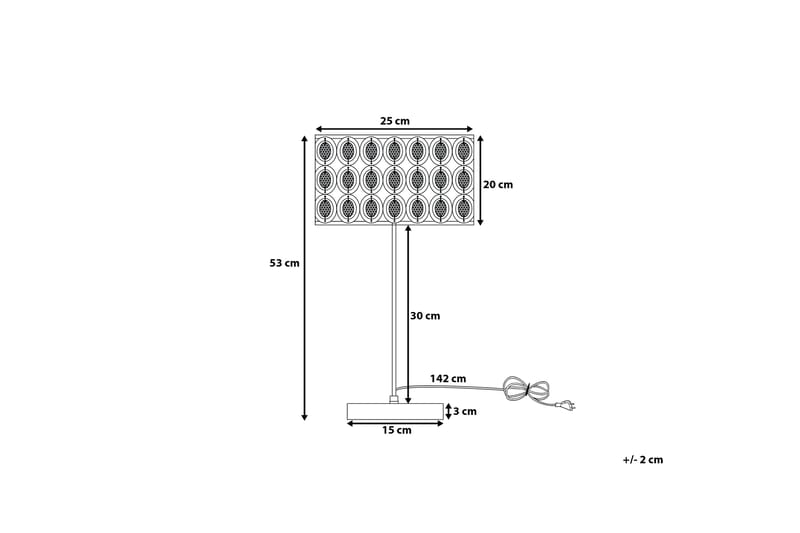 Tenna Bordlampe 25 cm - Sølv - Belysning - Innendørsbelysning & Lamper - Bordlampe