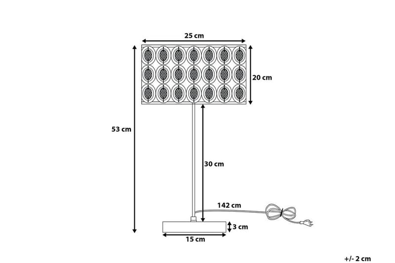 Tenna Bordlampe 25 cm - Sølv - Belysning - Innendørsbelysning & Lamper - Bordlampe