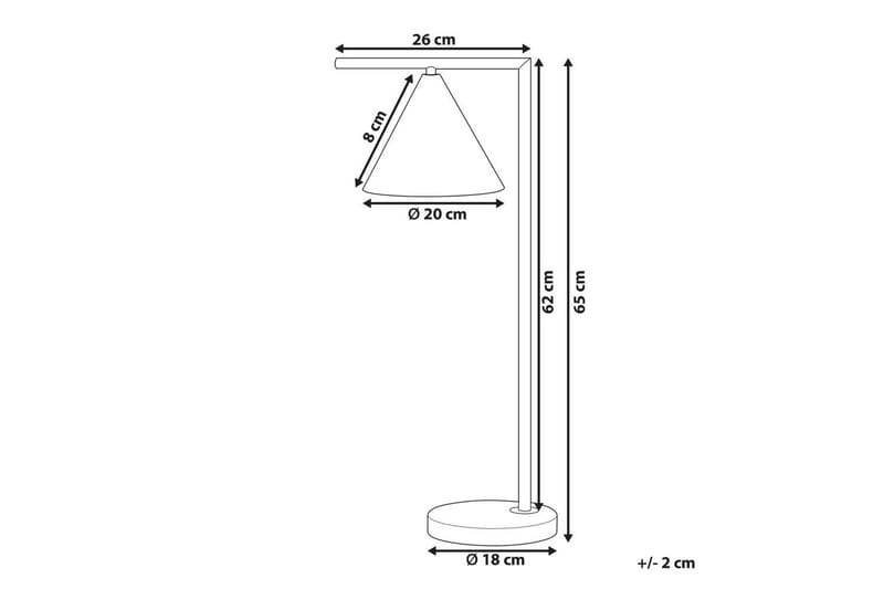 Boreas Bordlampe 65 cm E27 - Kobber - Belysning - Innendørsbelysning & Lamper - Vinduslampe - Vinduslampe på fot