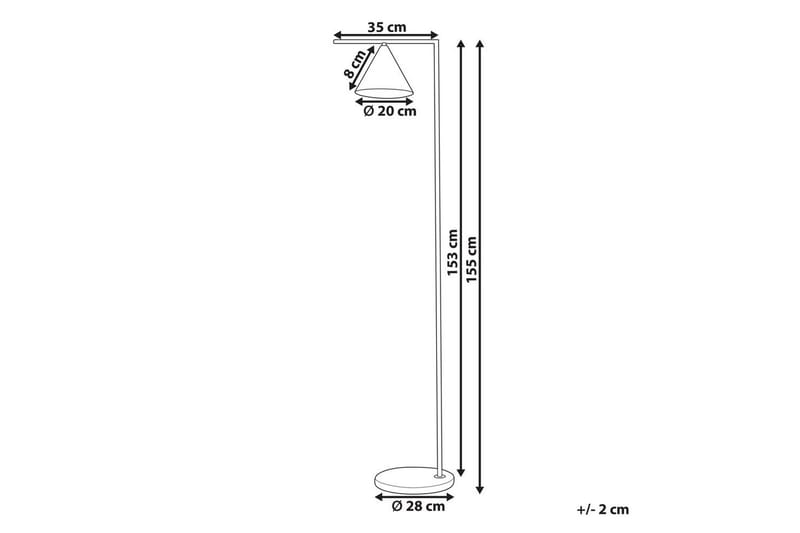 Boreas Gulvlampe 155 cm - Kobber - Belysning - Innendørsbelysning & Lamper - Soveromslampe