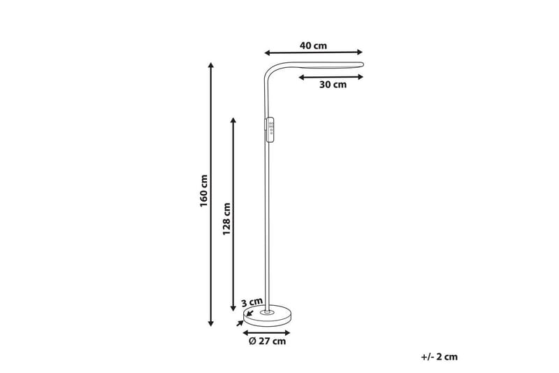 Capraia Gulvlampe 160 cm - Hvit - Belysning - Innendørsbelysning & Lamper - Soveromslampe