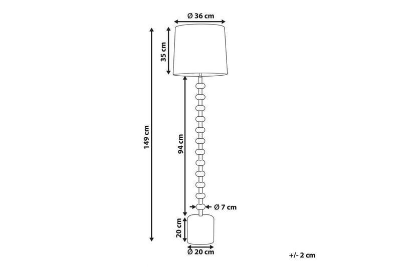 Cresel Gulvlampe 160 cm - Off white - Belysning - Innendørsbelysning & Lamper - Soveromslampe