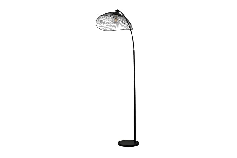 Elsa Gulvlampe Dimbar LED Medium - Sort - Belysning - Innendørsbelysning & Lamper - Gulvlampe - Trearmet gulvlampe