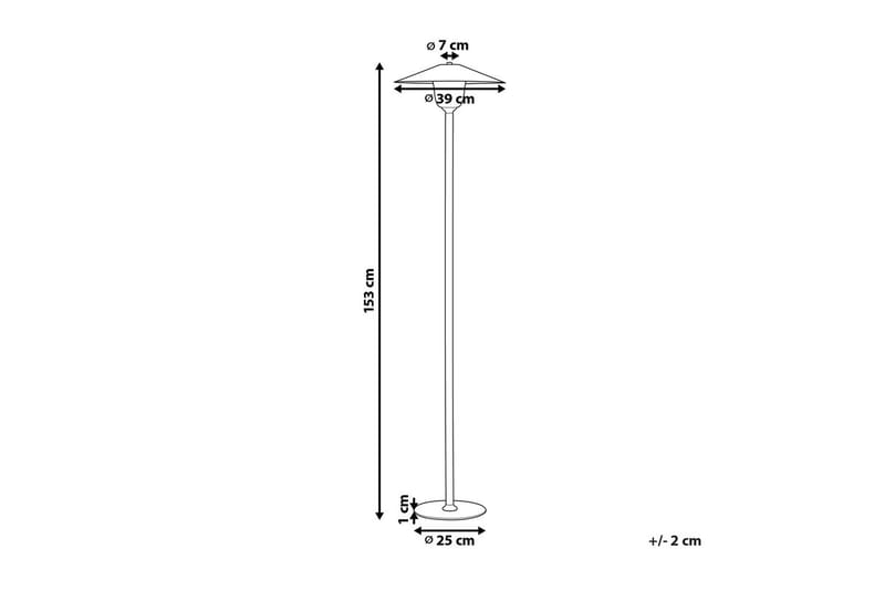 Imbros Gulvlampe 153 cm - Lyst tre/Hvit - Belysning - Innendørsbelysning & Lamper - Soveromslampe