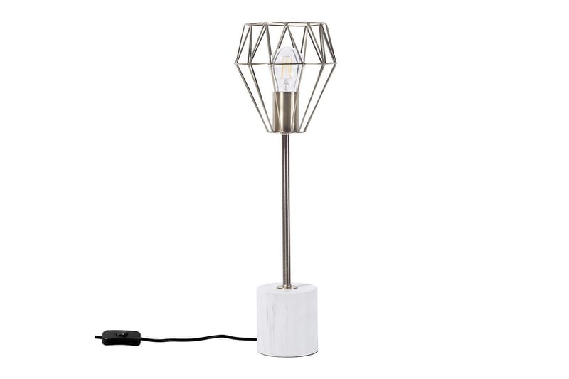 Kasik Bordlampe 49 cm E27 - Messing/Hvit - Belysning - Innendørsbelysning & Lamper - Vinduslampe - Vinduslampe på fot