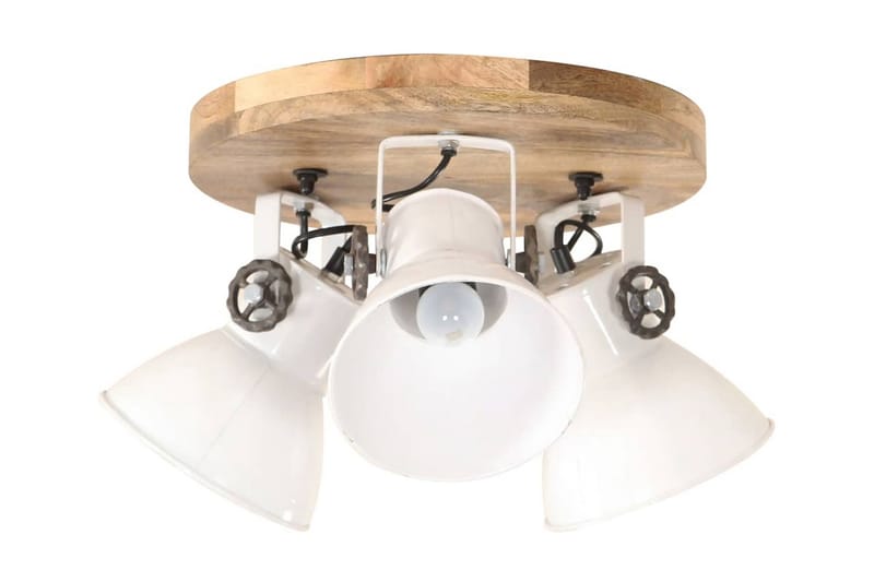 Industriell taklampe 25 W hvit 42x27cm E27 - Hvit - Belysning - Innendørsbelysning & Lamper - Vinduslampe - Vinduslampe hengende