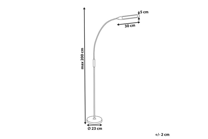 Linose Gulvlampe 200 cm - Svart - Belysning - Innendørsbelysning & Lamper - Soveromslampe