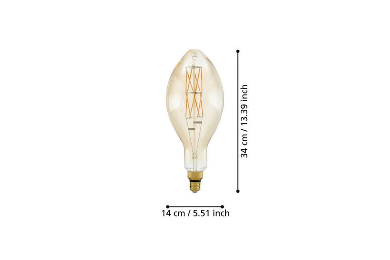 Lyskilde Eglo LM-E27-LED E140 8W 2100K - Belysning - Innendørsbelysning & Lamper - Dekorasjonsbelysning