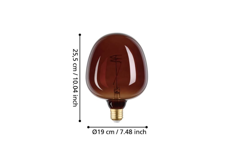 Lyskilde Eglo LM-E27-LED G190 4W Cognac - Cognac - Belysning - Innendørsbelysning & Lamper - Dekorasjonsbelysning