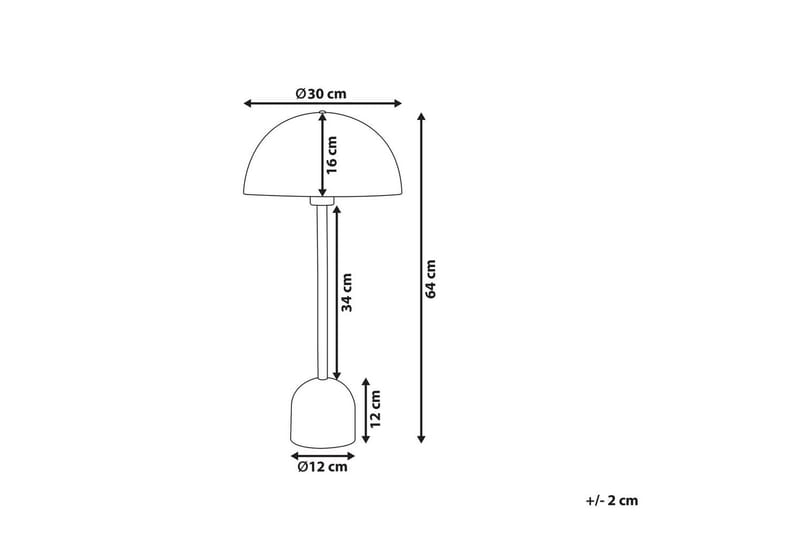 Macasina Bordlampe 64 cm E27 - Gull - Belysning - Innendørsbelysning & Lamper - Vinduslampe - Vinduslampe på fot