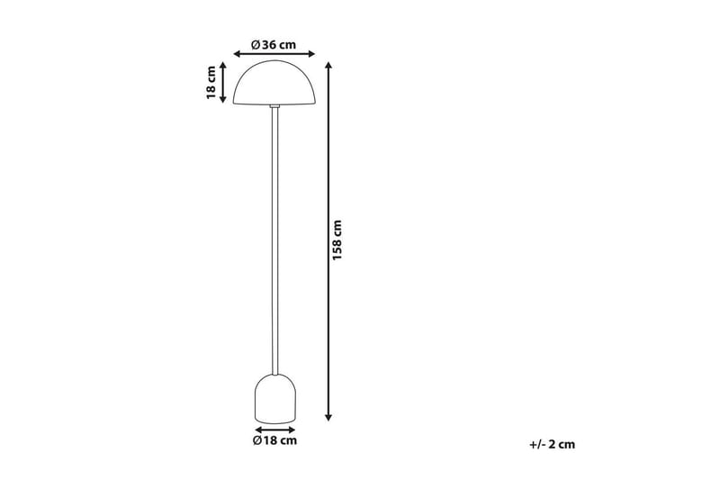 Macasina Gulvlampe 158 cm - Kobber - Belysning - Innendørsbelysning & Lamper - Soveromslampe