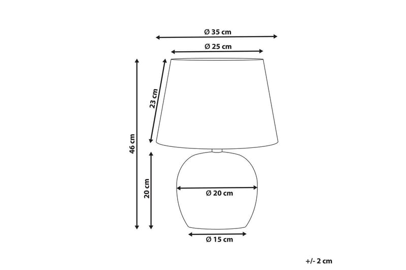 Mechka Bordlampe 46 cm E27 - Flerfarget - Belysning - Innendørsbelysning & Lamper - Vinduslampe - Vinduslampe på fot