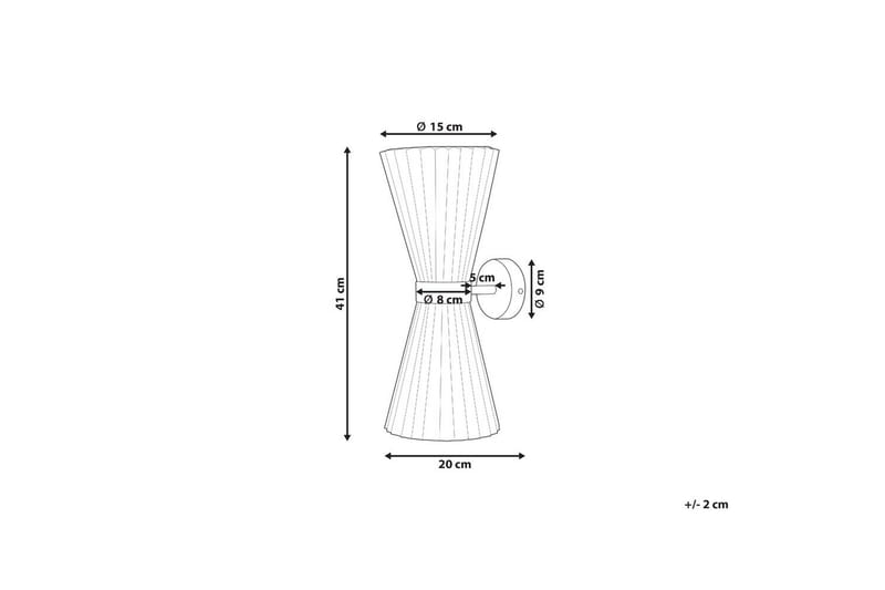 Moletang Vegglampe 2 stk E14 - Hvit - Belysning - Innendørsbelysning & Lamper - Nattlampe - Nattlampe vegg