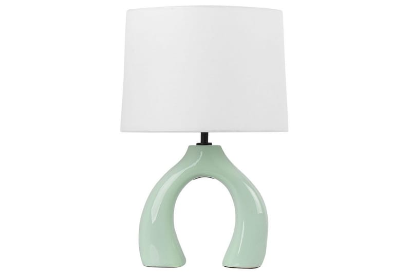 Avsaki Bordlampe 43 cm E27 - Lysegrønn/Hvit - Belysning - Innendørsbelysning & Lamper - Nattlampe - Nattlampe bord