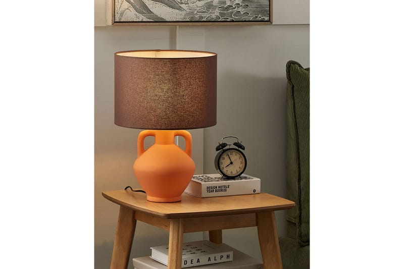 Bralad Bordlampe 46 cm E27 - Oransje/Brun - Belysning - Innendørsbelysning & Lamper - Nattlampe - Nattlampe bord