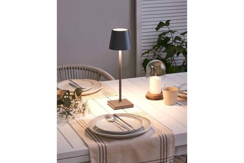 Cebrai LED Bordlampe 38 cm - Grå - Belysning - Innendørsbelysning & Lamper - Nattlampe - Nattlampe bord