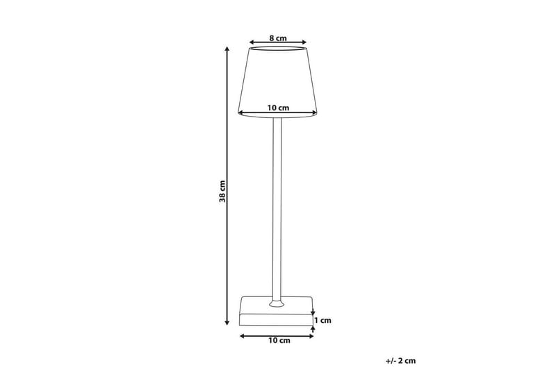 Cebrai LED Bordlampe 38 cm - Grå - Belysning - Innendørsbelysning & Lamper - Nattlampe - Nattlampe bord