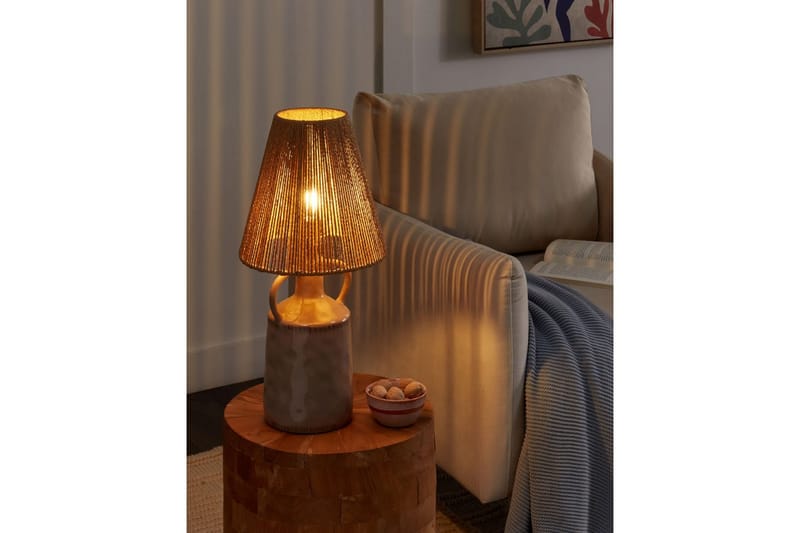 Diametro Bordlampe 51 cm E27 - Taupe/Natur - Belysning - Innendørsbelysning & Lamper - Nattlampe - Nattlampe bord