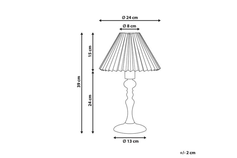 Djerbain Bordlampe 39 cm E14 - Mørkt tre/Hvit - Belysning - Innendørsbelysning & Lamper - Nattlampe - Nattlampe bord