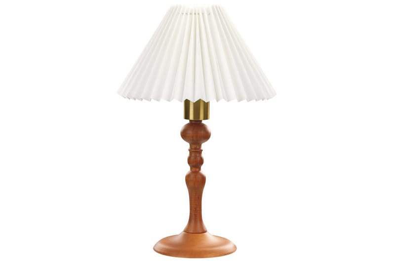 Djerbain Bordlampe 39 cm E14 - Mørkt tre/Hvit - Belysning - Innendørsbelysning & Lamper - Nattlampe - Nattlampe bord