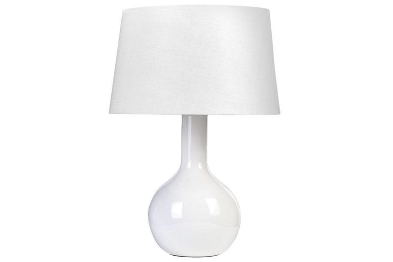 Elafonisos Bordlampe 46 cm E27 - Hvit - Belysning - Innendørsbelysning & Lamper - Nattlampe - Nattlampe bord