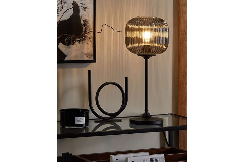 Ereikty Bordlampe 50 cm E27 - Svart - Belysning - Innendørsbelysning & Lamper - Nattlampe - Nattlampe bord