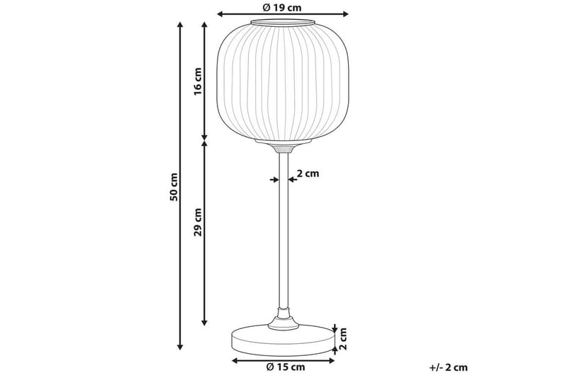 Ereikty Bordlampe 50 cm E27 - Svart - Belysning - Innendørsbelysning & Lamper - Nattlampe - Nattlampe bord