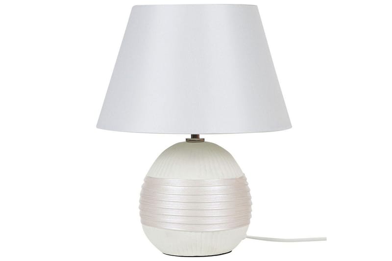 Evarado Bordlampe 37 cm E27 - Beige/Kremhvit - Belysning - Innendørsbelysning & Lamper - Nattlampe - Nattlampe bord