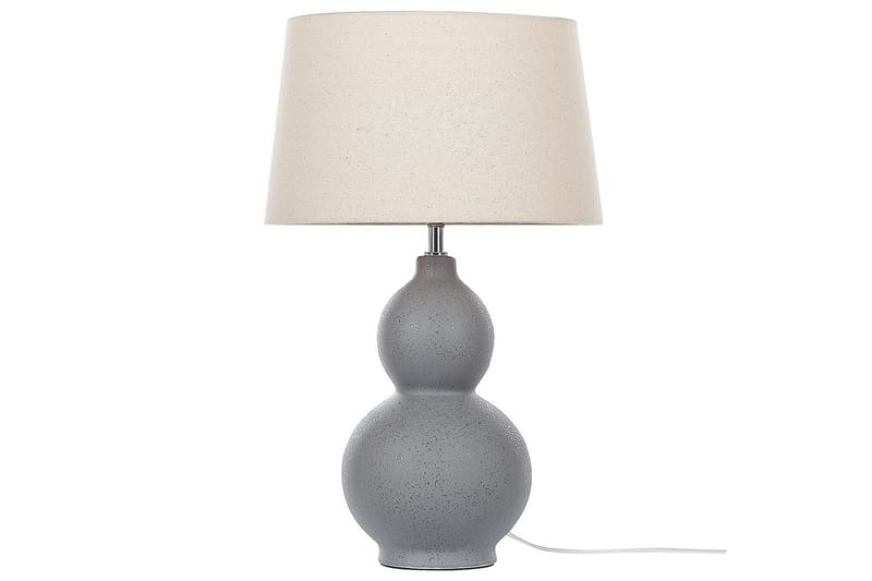 Fiorita Bordlampe 56 cm E27 - Grå/Beige - Belysning - Innendørsbelysning & Lamper - Nattlampe - Nattlampe bord