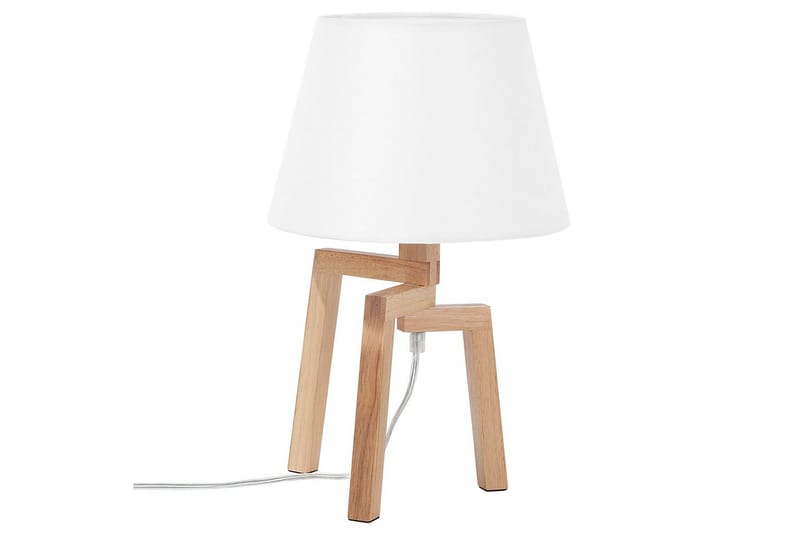 Gorgona Bordlampe 42 cm E14 - Lyst tre/Hvit - Belysning - Innendørsbelysning & Lamper - Nattlampe - Nattlampe bord