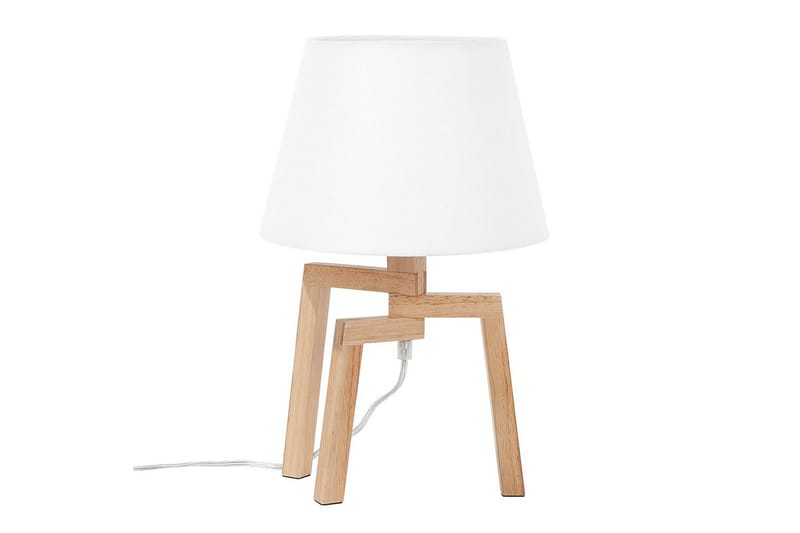 Gorgona Bordlampe 42 cm E14 - Lyst tre/Hvit - Belysning - Innendørsbelysning & Lamper - Nattlampe - Nattlampe bord