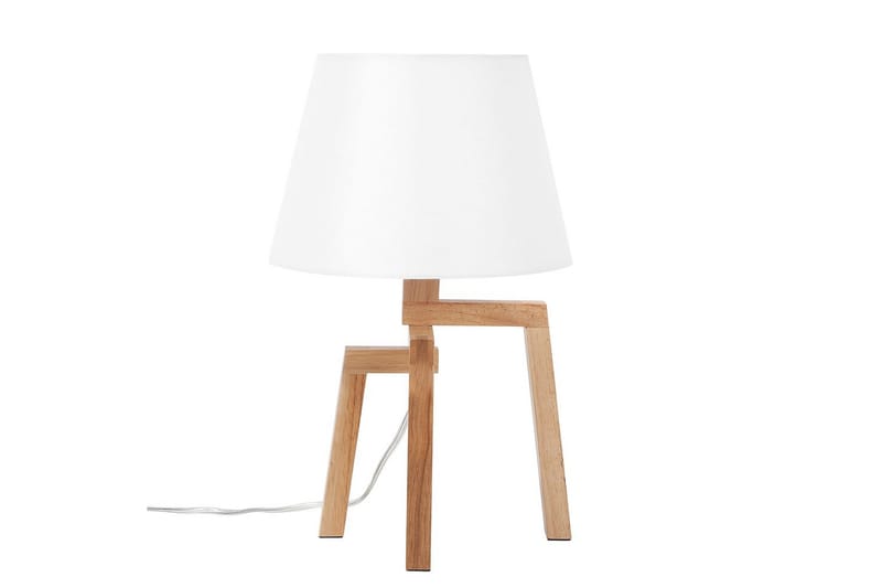 Gorgona Bordlampe 42 cm E14 - Lyst tre/Hvit - Belysning - Innendørsbelysning & Lamper - Nattlampe - Nattlampe bord