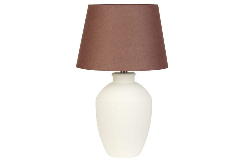 Gyaros Bordlampe 55 cm E27 - Off white/Brun - Belysning - Innendørsbelysning & Lamper - Nattlampe - Nattlampe bord