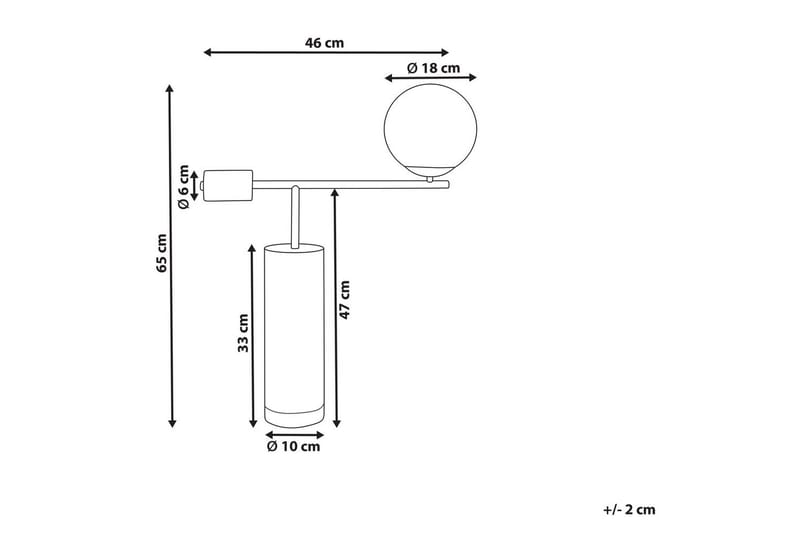 Halkvir Bordlampe 65 cm E27 - Flerfarget - Belysning - Innendørsbelysning & Lamper - Nattlampe - Nattlampe bord