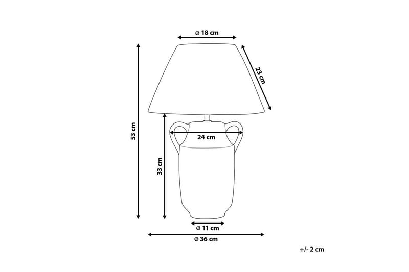 Hecate Bordlampe 53 cm E27 - Flerfarget - Belysning - Innendørsbelysning & Lamper - Nattlampe - Nattlampe bord