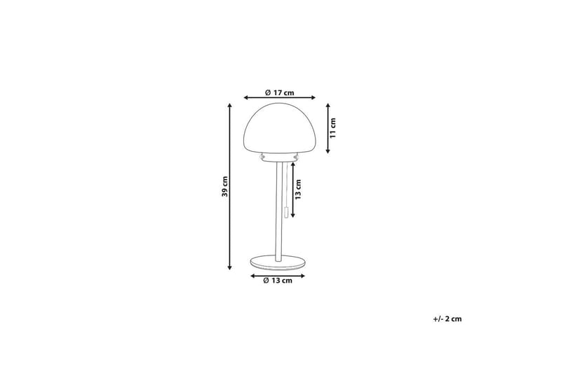 Icaria Bordlampe 39 cm E27 - Grønn/Hvit - Belysning - Innendørsbelysning & Lamper - Nattlampe - Nattlampe bord