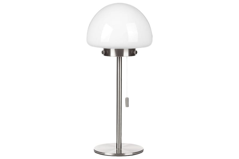 Icaria Bordlampe 39 cm E27 - Sølv/Hvit - Belysning - Innendørsbelysning & Lamper - Nattlampe - Nattlampe bord