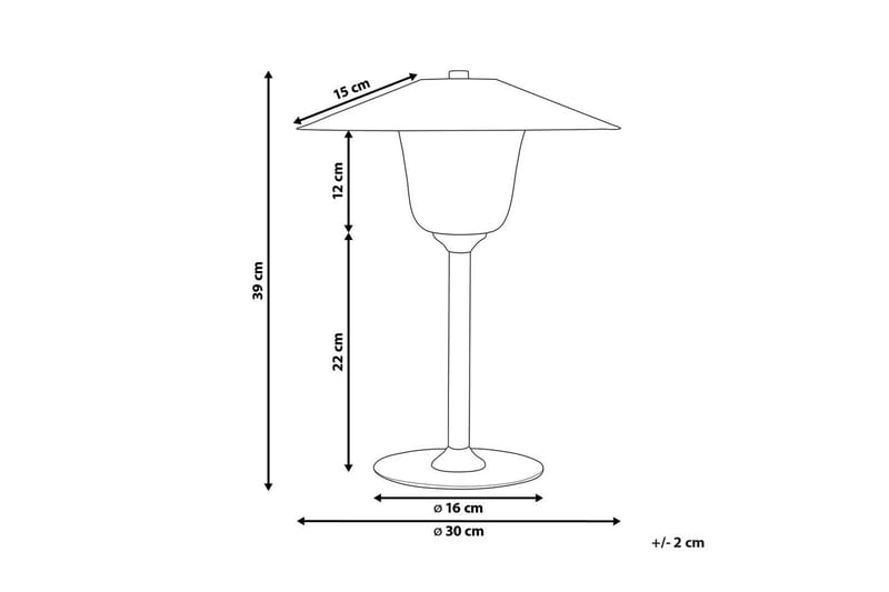 Imbros Bordlampe 39 cm E14 - Lyst tre/Hvit - Belysning - Innendørsbelysning & Lamper - Nattlampe - Nattlampe bord