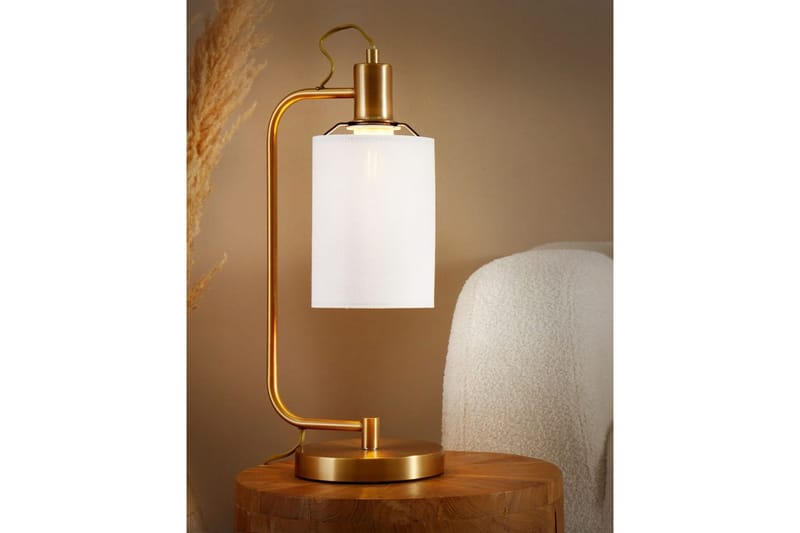 Kallisti Bordlampe 46 cm E27 - Kobber/Hvit - Belysning - Innendørsbelysning & Lamper - Nattlampe - Nattlampe bord