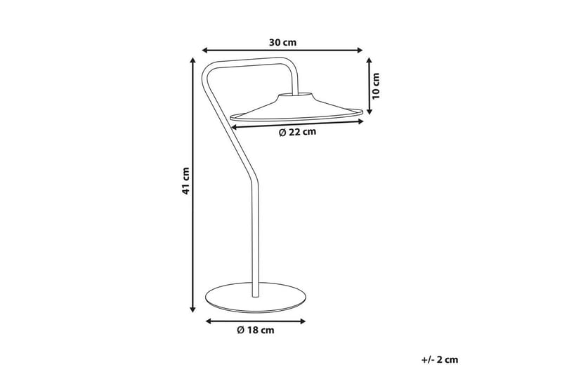 Karpathy LED Bordlampe 41 cm - Hvit - Belysning - Innendørsbelysning & Lamper - Nattlampe - Nattlampe bord