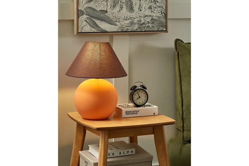 Kinalada Bordlampe 41 cm E27 - Oransje/Brun - Belysning - Innendørsbelysning & Lamper - Nattlampe - Nattlampe bord